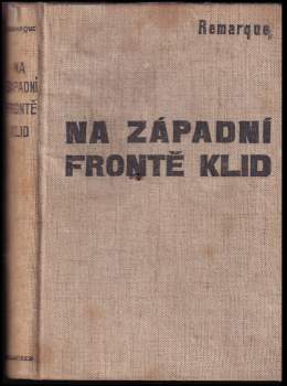 Na západní frontě klid