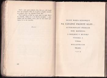 Erich Maria Remarque: Na západní frontě klid