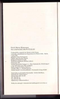 Erich Maria Remarque: Na západní frontě klid