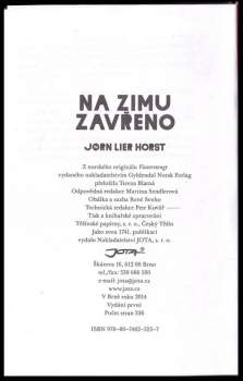 Jørn Lier Horst: Na zimu zavřeno
