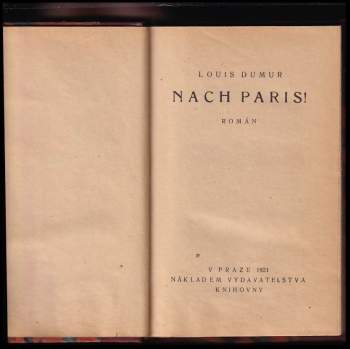 Louis Dumur: Nach Paris!