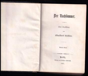 Adalbert Stifter: Nachsommer - Dritter Band