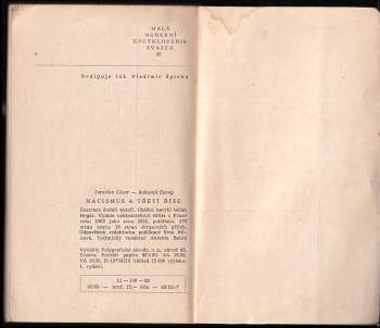 Bohumil Černý: Nacismus a Třetí říše