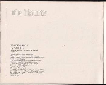 Jindřich Bek: Atlas lokomotiv
