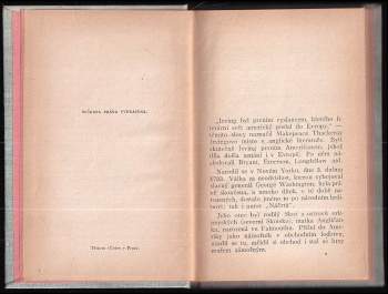 Washington Irving: Náčrty