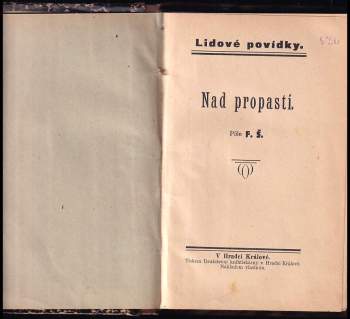 František Šupka: Nad propastí