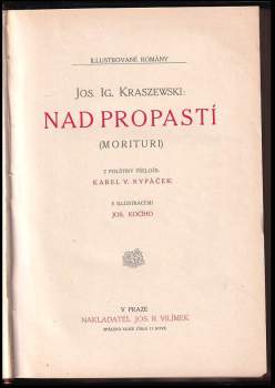 Józef Ignacy Kraszewski: Nad propastí