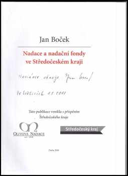 Jan Boček: Nadace a nadační fondy v protektorátu Čechy a Morava