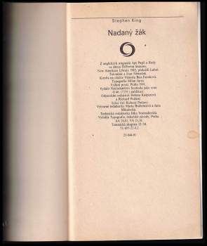 Stephen King: Nadaný žák