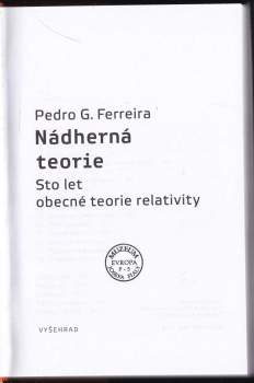 Pedro G Ferreira: Nádherná teorie
