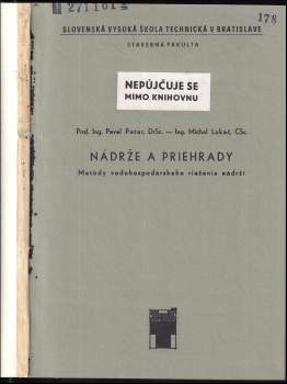 Pavel Peter: Nádrže a priehrady