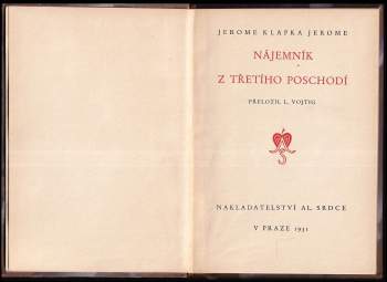 Jerome K Jerome: Nájemník z třetího poschodí