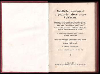 Nakládání, zavařování a používání všeho ovoce i zeleniny