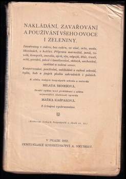 Nakládání, zavařování a používání všeho ovoce i zeleniny--