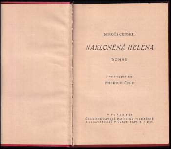 Sergej Nikolajevič Sergejev-Censkij: Nakloněná Helena