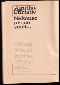 Agatha Christie: Nakonec přijde smrt--