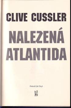 Clive Cussler: Nalezená Atlantida