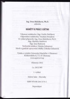 Náměty k práci s dětmi