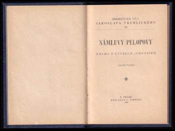 Jaroslav Vrchlický: Námluvy Pelopovy