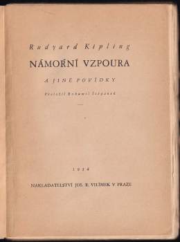 Rudyard Kipling: Námořní vzpoura a jiné povídky