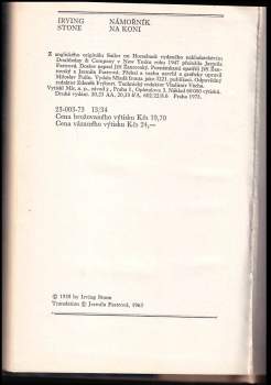 Irving Stone: Námořník na koni