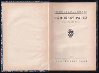 Vicente Blasco Ibáñez: Námořský papež