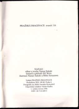 Nanao Sakaki: Nanao