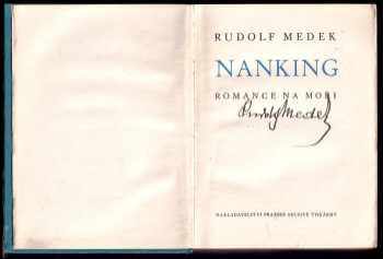Rudolf Medek: Nanking - romance na moři