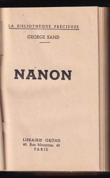 George Sand: Nanon