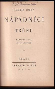 Henrik Ibsen: Nápadníci trůnu