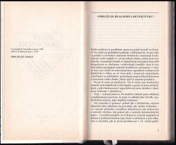 Josef Škvorecký: Nápady čtenáře detektivek a jiné eseje