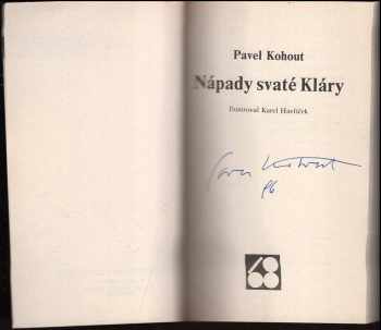 Pavel Kohout: Nápady svaté Kláry