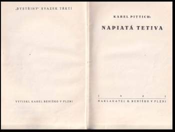 Karel Pittich: Napiatá tetiva