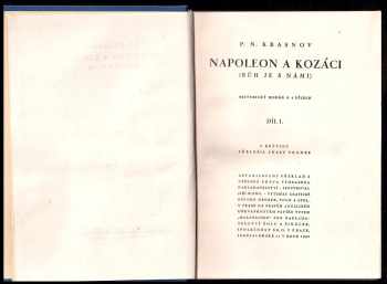 Petr Nikolajevič Krasnov: Napoleon a kozáci