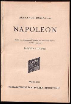 Alexandre Dumas: Napoleon