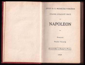 Dmitrij Sergejevič Merežkovskij: Napoleon