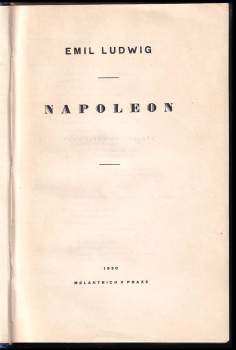 Emil Ludwig: Napoleon