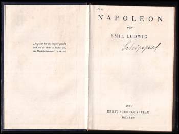Emil Ludwig: Napoleon