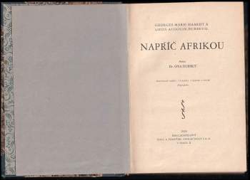 Georges-Marie Haardt: Napříč Afrikou