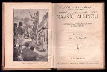 David Livingstone: Napříč Afrikou : z missijních a výzkumných cest v jižní Africe