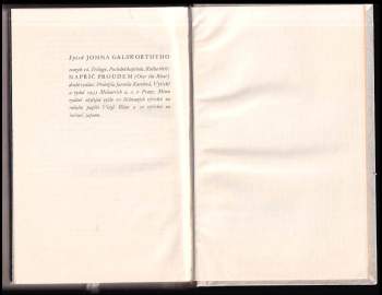 John Galsworthy: Napříč proudem