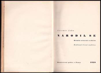 Jaromír John: Narodil se