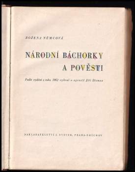 Božena Němcová: Národní báchorky a pověsti