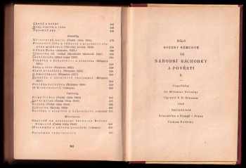 Božena Němcová: Národní báchorky a pověsti - Díl I. + II.