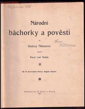 Karel Ladislav Kukla: Národní báchorky a pověsti