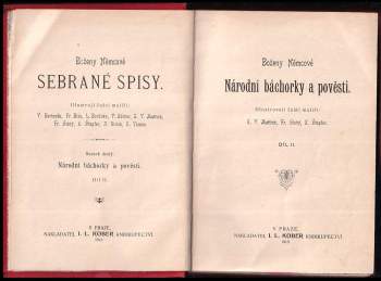 Božena Němcová: Boženy Němcové Národní báchorky a pověsti