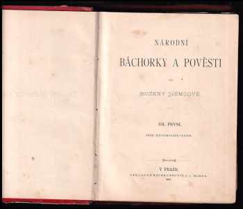 Božena Němcová: Národní báchorky a pověsti od Boženy Němcové