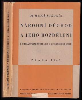 Národní důchod a jeho rozdělení se zvláštním zřetelem k Československu
