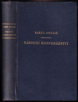 Karel Engliš: Národní hospodářství