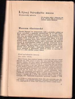 František Kop: Národní museum